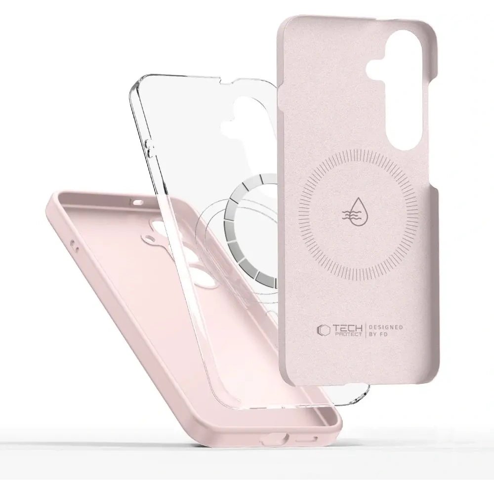 Hurtownia GSM - Etui Tech-Protect Liquid Silicone MagSafe Samsung Galaxy S25 Pink Pearl - THP3782 - {ean13} - Hurt