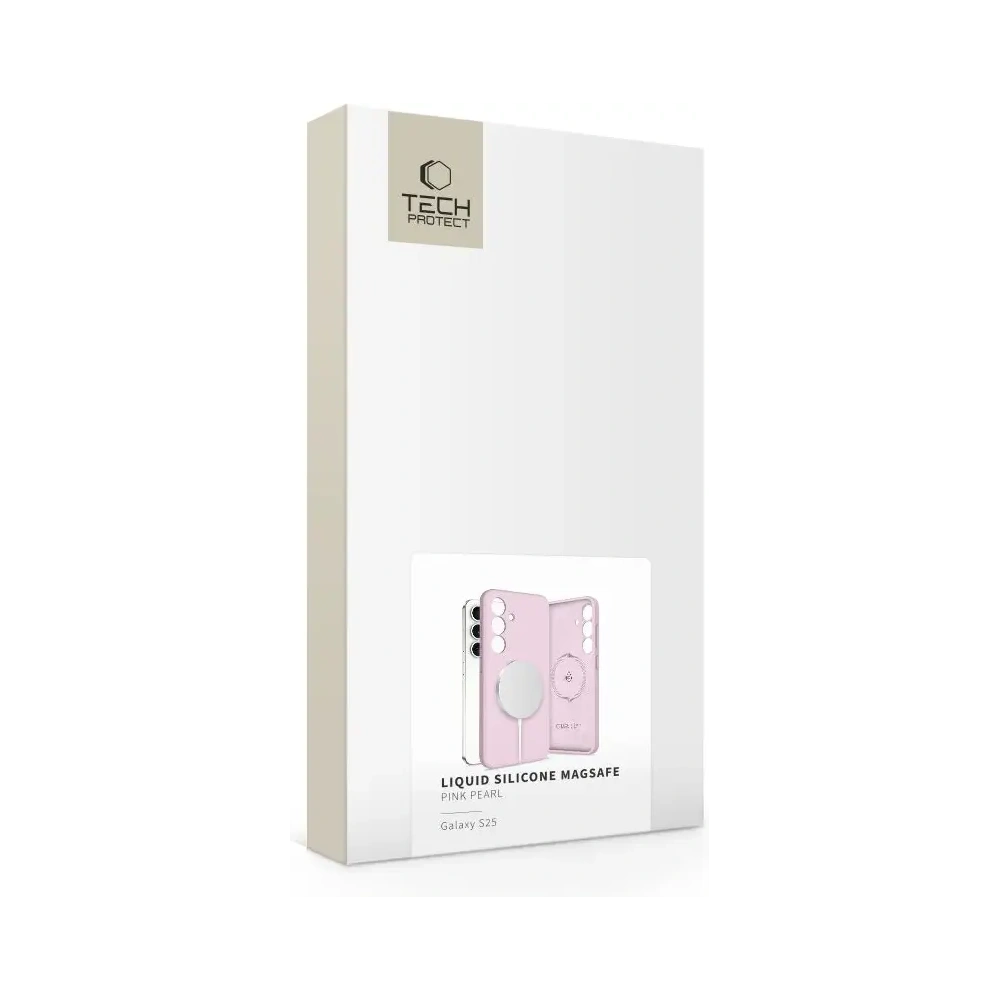 Hurtownia GSM - Etui Tech-Protect Liquid Silicone MagSafe Samsung Galaxy S25 Pink Pearl - THP3782 - {ean13} - Hurt