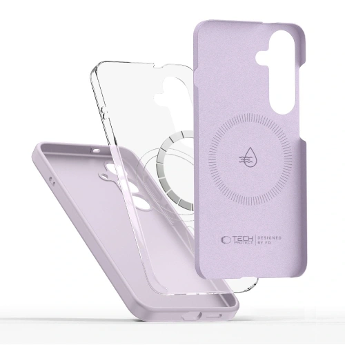Etui Tech-Protect Liquid Silicone MagSafe Samsung Galaxy S25+ Plus Mauve