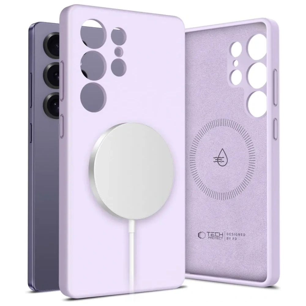 Wholesale Tech-Protect Liquid Silicone MagSafe Samsung Galaxy S25 Ultra Mauve - THP3786 - {ean13} - Hurt