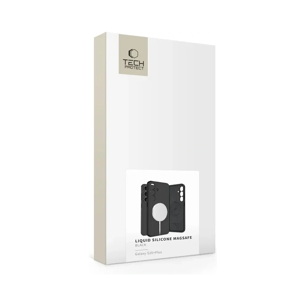 Hurtownia GSM - Tech-Protect Folyékony Szilikon MagSafe Samsung Galaxy S25+ Plus Fekete - THP3788 - {ean13} - Hurt