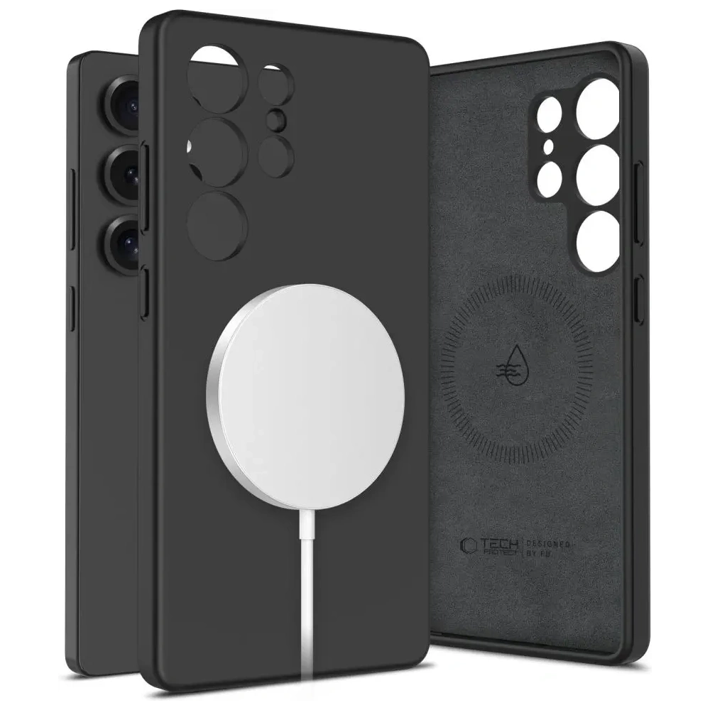 Wholesale Tech-Protect Liquid Silicone MagSafe Samsung Galaxy S25 Ultra Black - THP3789 - {ean13} - Hurt