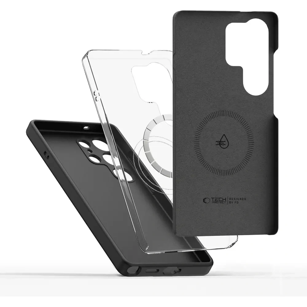 Hurtownia GSM - Tech-Protect Folyékony Szilikon MagSafe Samsung Galaxy S25 Ultra Fekete - THP3789 - {ean13} - Hurt