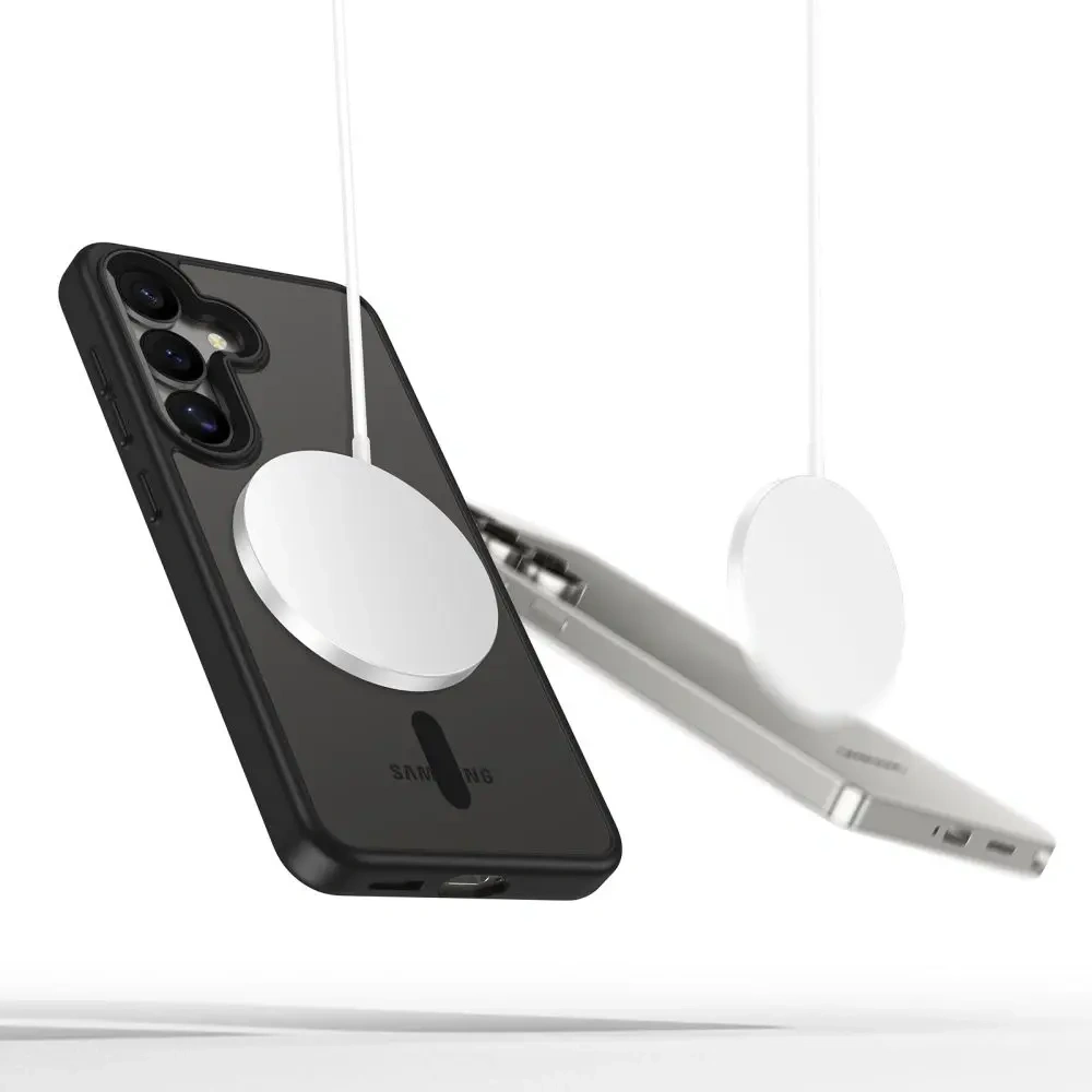Wholesale Tech-Protect Magmat MagSafe Samsung Galaxy S25 Black/clear - THP3792 - {ean13} - Hurt
