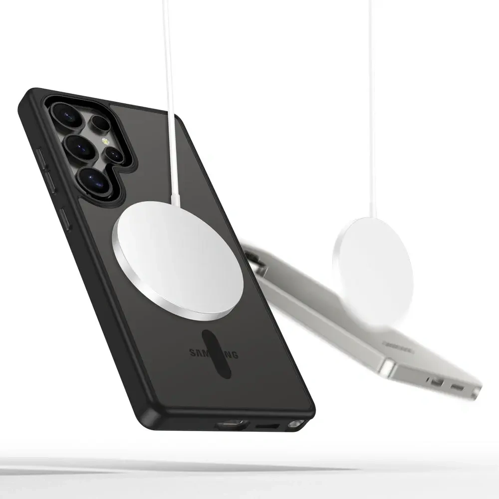 Wholesale Tech-Protect Magmat MagSafe Samsung Galaxy S25 Ultra Black/clear - THP3793 - {ean13} - Hurt