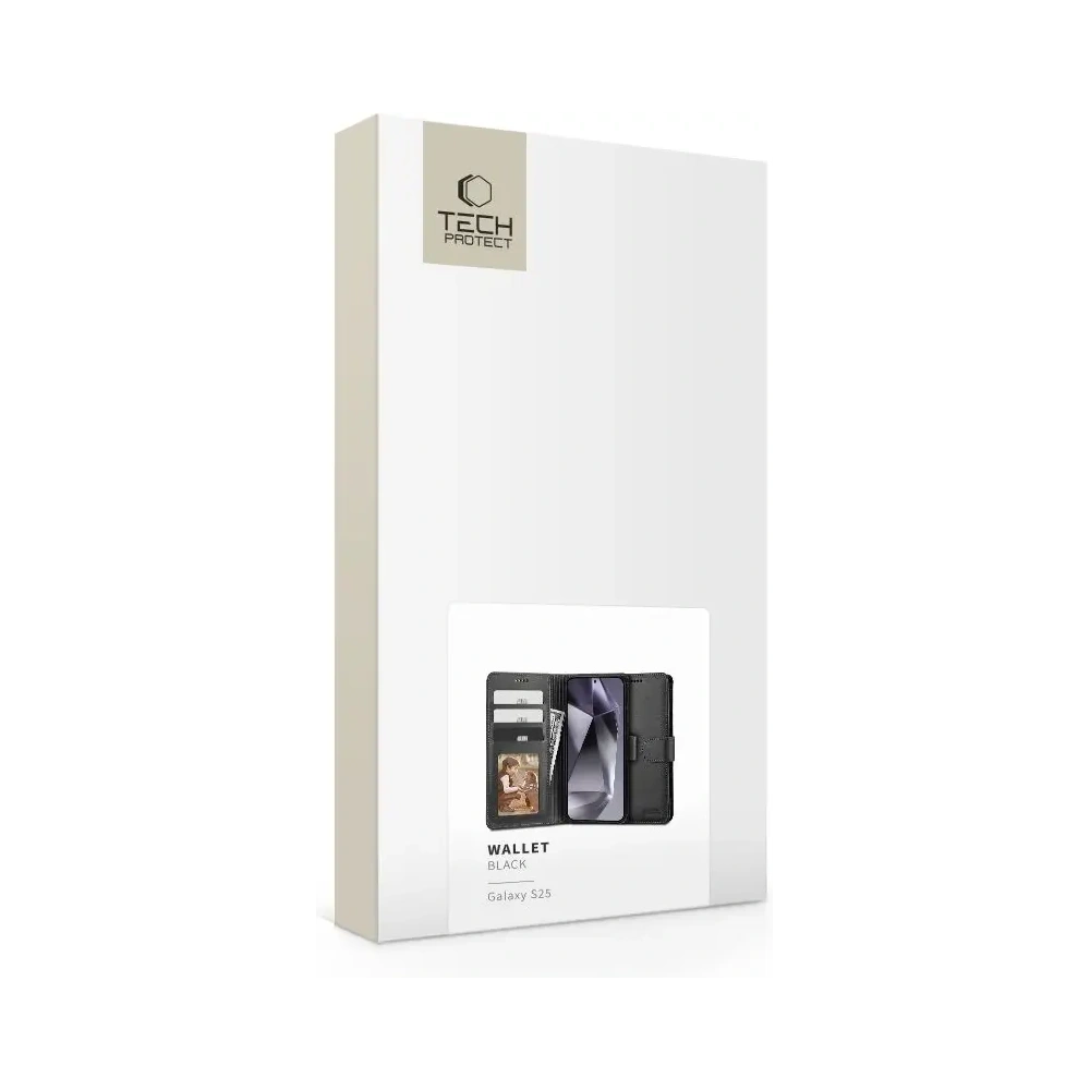 Hurtownia GSM - Tech-Protect pénztárca Samsung Galaxy S25 Fekete - THP3794 - {ean13} - Hurt