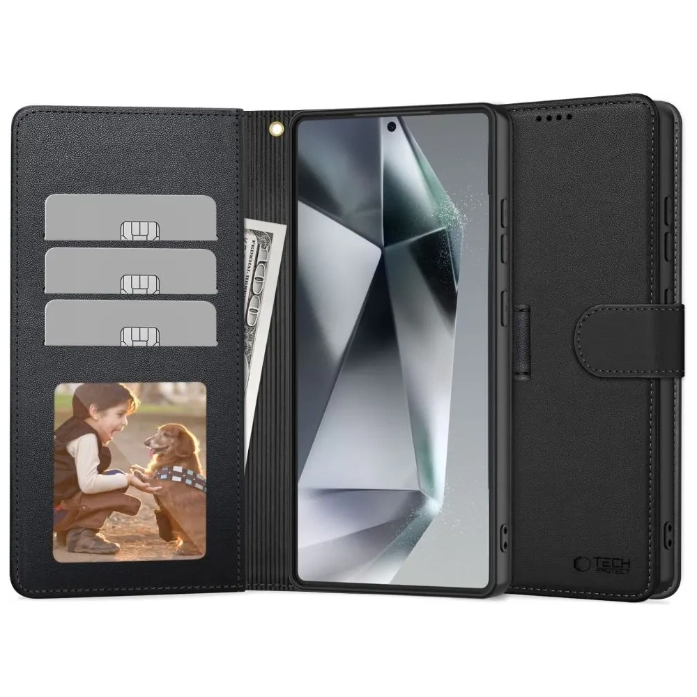 Hurtownia GSM - Etui Tech-Protect Wallet Samsung Galaxy S25+ Plus Black - THP3795 - {ean13} - Hurt