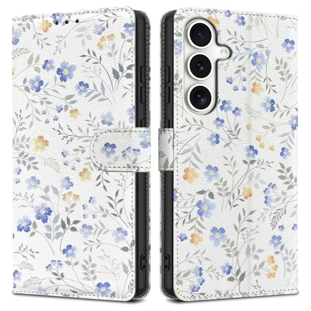 Hurtownia GSM - Tech-Protect Portofel Samsung Galaxy S25 Flori de Primăvară - THP3797 - {ean13} - Hurt