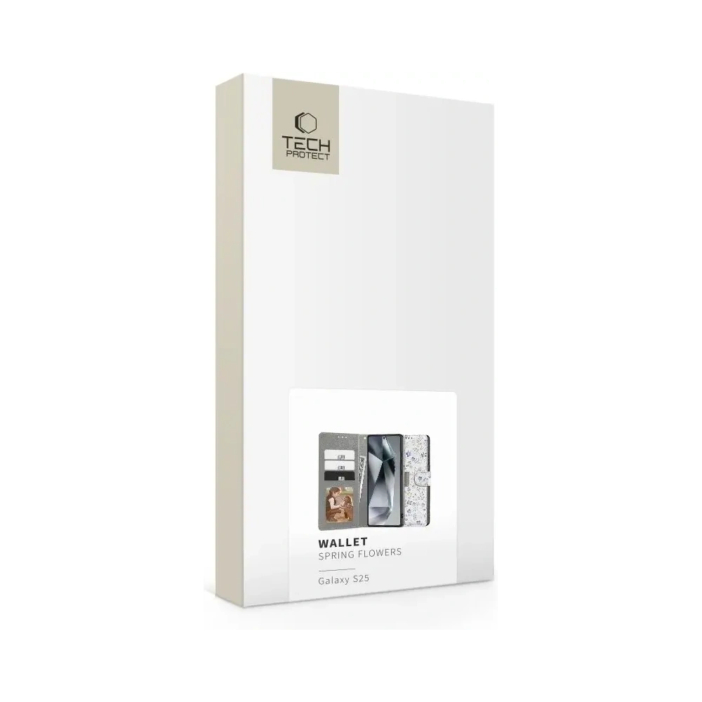 Hurtownia GSM - Tech-Protect Portofel Samsung Galaxy S25 Flori de Primăvară - THP3797 - {ean13} - Hurt