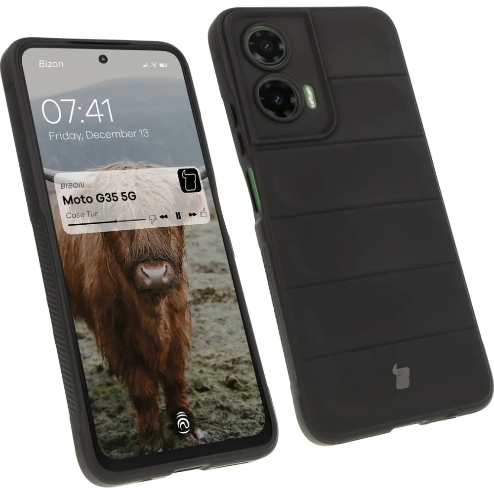 Hurtownia GSM - Pancerne etui Bizon Case Tur do Motorola Moto G35 5G czarne - BIZ8116 - {ean13} - Hurt