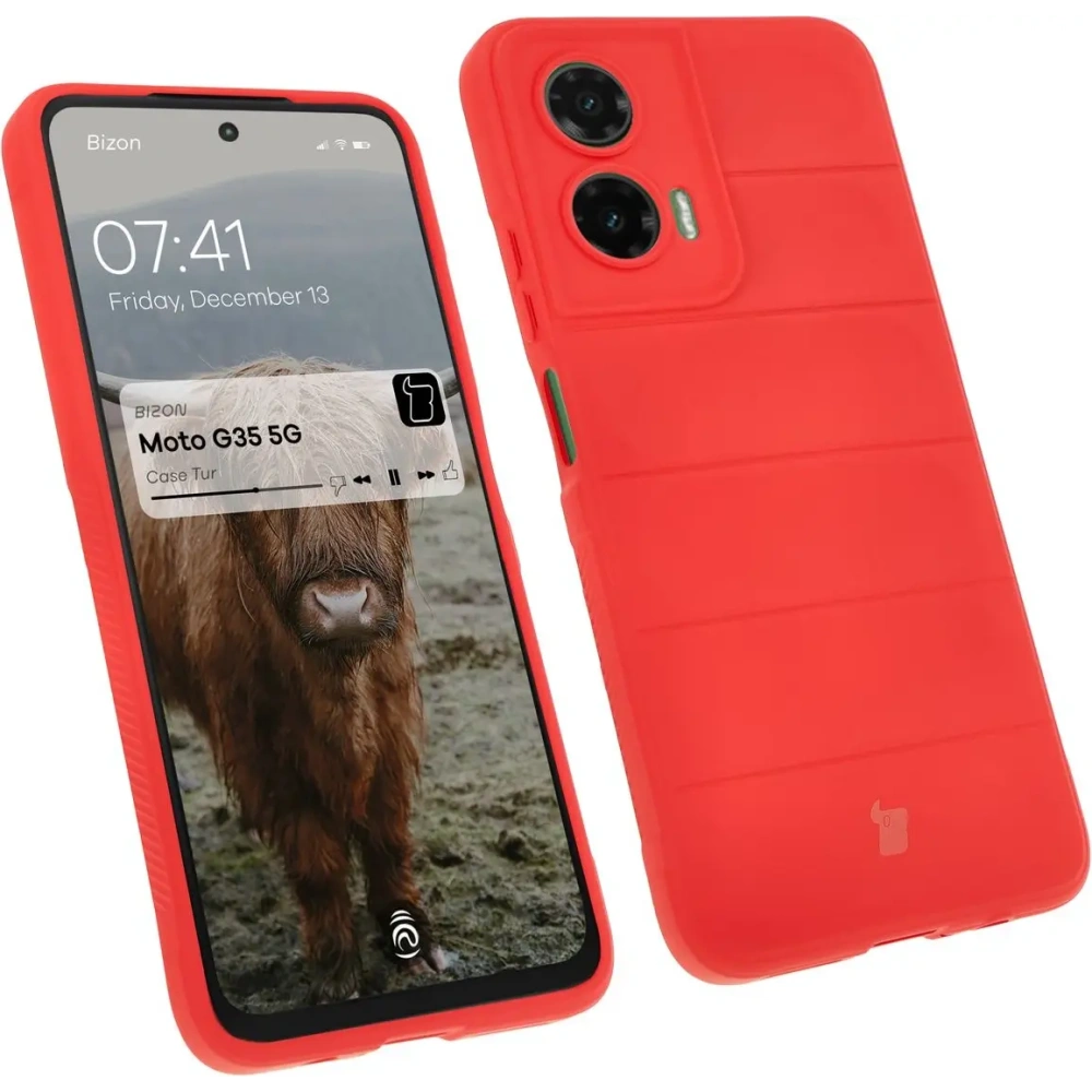 Hurtownia GSM - Bizon tok Tur Motorola Moto G35 5G piros - BIZ8117 - {ean13} - Hurt