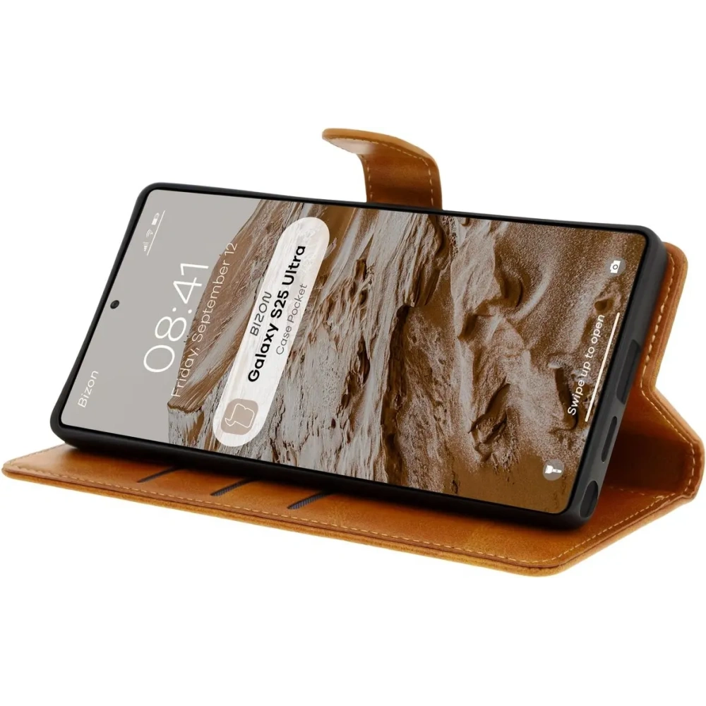 Wholesale Bizon Case Pocket Samsung Galaxy S25 Ultra brown - BIZ8121 - {ean13} - Hurt