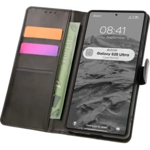 Hurtownia GSM - Bizon tok zsebbe Samsung Galaxy S25 Ultra fekete - BIZ8122 - {ean13} - Hurt