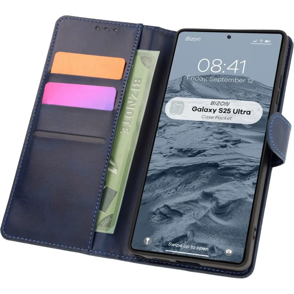 Hurtownia GSM - Bizon Case Pocket Samsung Galaxy S25 Ultra albastru marin - BIZ8123 - {ean13} - Hurt