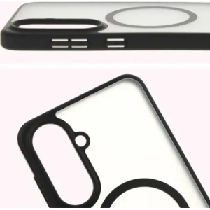 Hurtownia GSM - Etui s magnetickým kroužkem Bizon Case MatteO pro Samsung Galaxy A56 5G poloprůhledné s černým rámečkem - BIZ8124 - {ean13} - Hurt