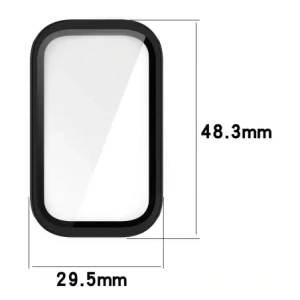 Hurtownia GSM - Bizon Case+Glass Watch Xiaomi Smart Band 9 Aktív / Redmi Band 3 fekete - BIZ8125 - {ean13} - Hurt