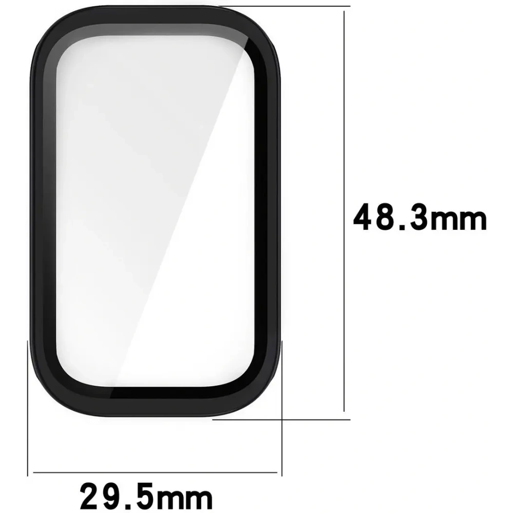 Hurtownia GSM - Etui ze szkłem do zegarka Bizon Case+Glass Watch do Xiaomi Smart Band 9 Active / Redmi Band 3 czarne - BIZ8125 - {ean13} - Hurt