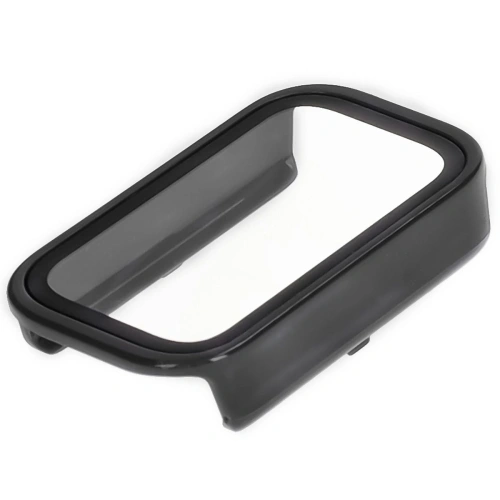 Etui ze szkłem do zegarka Bizon Case+Glass Watch do Xiaomi Smart Band 9 Active / Redmi Band 3 czarne