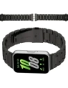 Pasek ze stali nierdzewnej Bizon Strap Watch Aura do Samsung Galaxy Fit 3 czarny