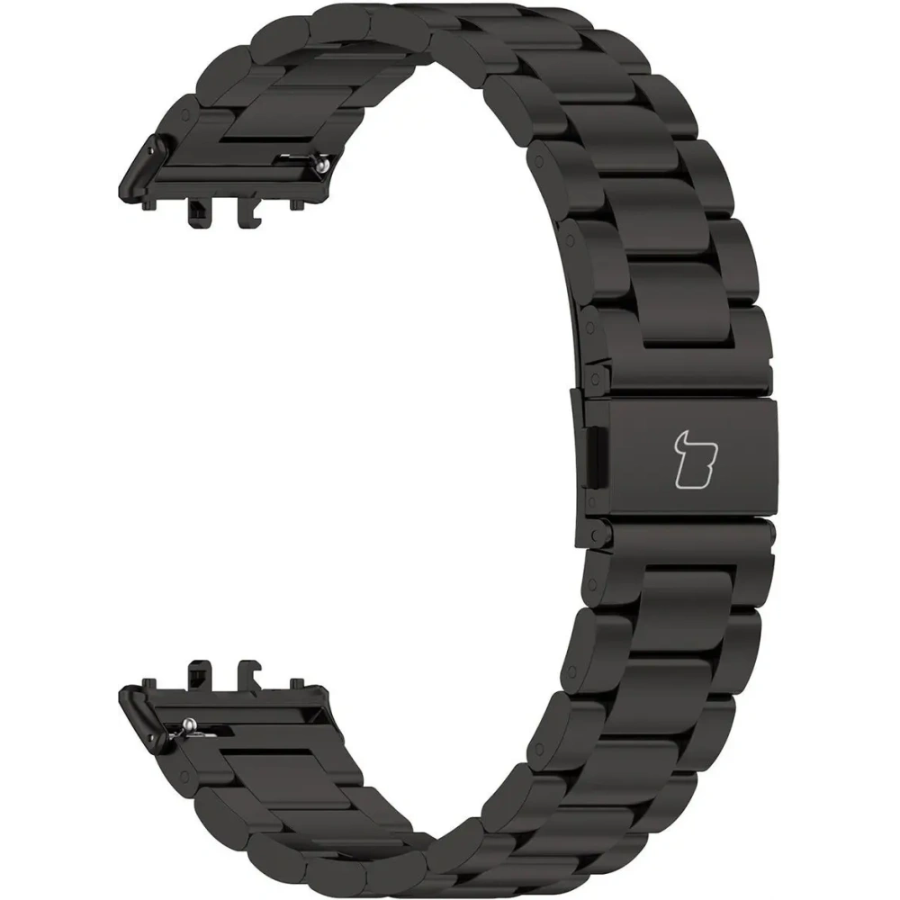 Hurtownia GSM - Pasek ze stali nierdzewnej Bizon Strap Watch Aura do Samsung Galaxy Fit 3 czarny - BIZ8126 - {ean13} - Hurt
