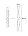 Wholesale Bizon Strap Watch Aura Samsung Galaxy Fit 3 gold - BIZ8128 - {ean13} - Hurt