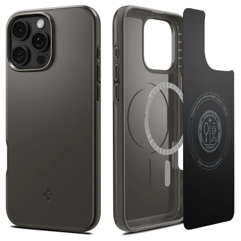 Hurtownia GSM - Etui Spigen Thin Fit Mag MagSafe Apple iPhone 16 Pro Gunmetal - SPN16585 - {ean13} - Hurt