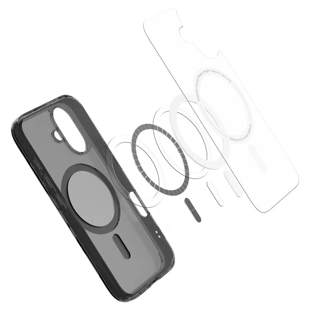 Wholesale Spigen Ultra Hybrid T Mag MagSafe Apple iPhone 16 Frost Black - SPN16586 - {ean13} - Hurt