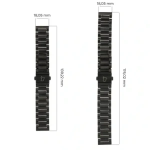 Wholesale Bizon Strap Watch Aura Smartwatcha 18 mm black - BIZ8129 - {ean13} - Hurt