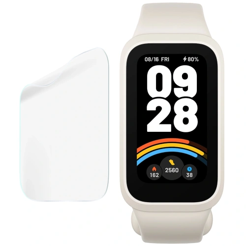 Folia hydrożelowa na ekran Bizon Glass Watch Hydrogel do Xiaomi Smart Band 9 Active / Redmi Band 3 [2 PACK]