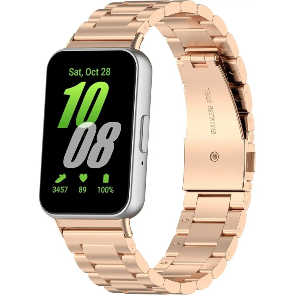 Wholesale Bizon Strap Watch Aura Samsung Galaxy Fit 3 rose gold - BIZ8132 - {ean13} - Hurt