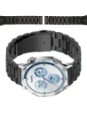 Pasek ze stali nierdzewnej Bizon Strap Watch Aura do Smartwatcha 22 mm czarny
