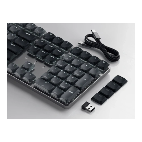 Bezprzewodowa klawiatura mechaniczna z układem numerycznym Satechi SM3 Slim Mechanical Backlit Bluetooth Keyboard (dark)