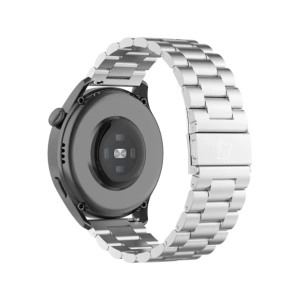 Hurtownia GSM - Pasek ze stali nierdzewnej Bizon Strap Watch Aura do Smartwatcha 22mm srebrny - BIZ8139 - {ean13} - Hurt