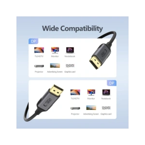 Hurtownia GSM - Tech-Protect Ultraboost Kabel DisplayPort / DisplayPort 1.4 4K 60Hz 200cm Schwarz - THP3802 - {ean13} - Hurt