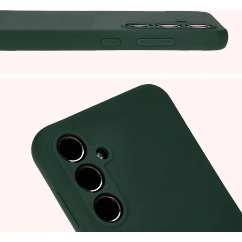 Etui silikonowe Bizon Soft Case do Samsung Galaxy A55 5G ciemnozielone