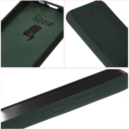 Etui silikonowe Bizon Soft Case do Samsung Galaxy A55 5G ciemnozielone