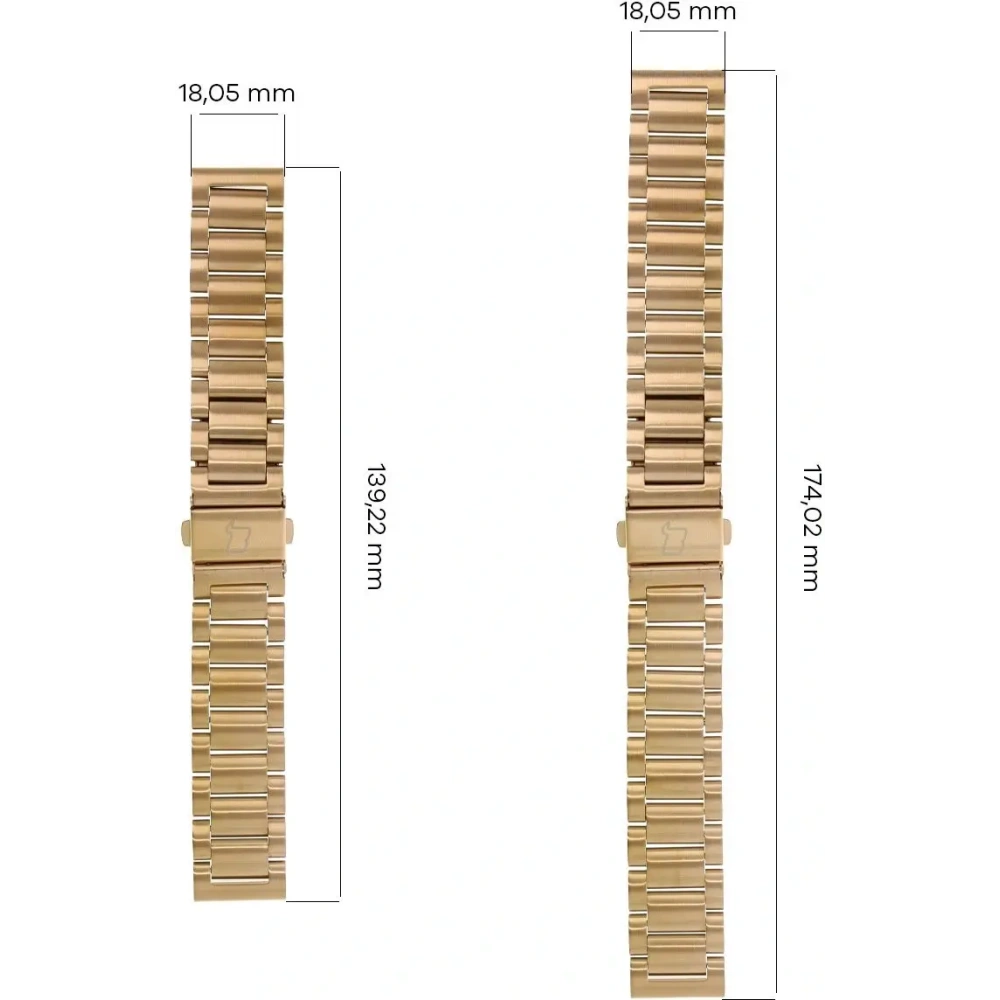 Hurtownia GSM - Bizon Strap Óra Aura Okosóra 18 mm rózsaarany - BIZ8143 - {ean13} - Hurt