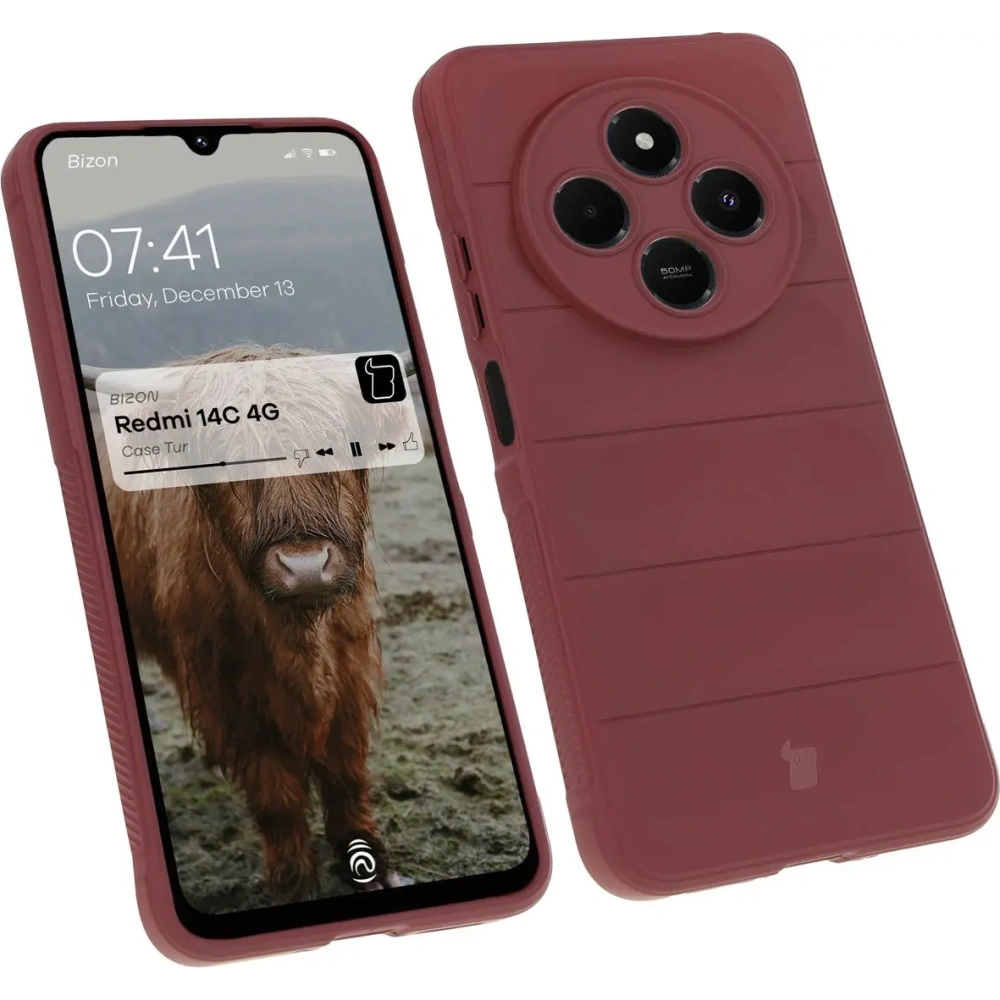 Hurtownia GSM - Pancerne etui Bizon Case Tur do Xiaomi Redmi 14C 4G / POCO C75 tmavě fialové - BIZ8146 - {ean13} - Hurt