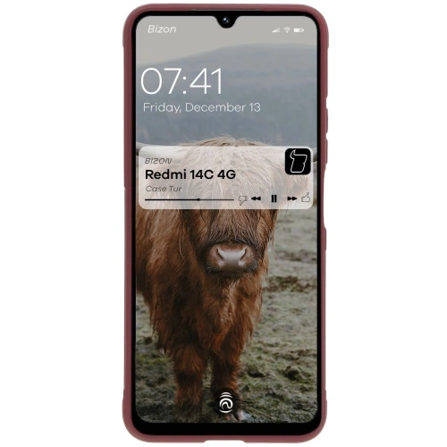 Pancerne etui Bizon Case Tur do Xiaomi Redmi 14C 4G / POCO C75 ciemnofioletowe