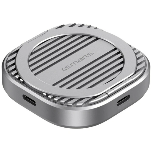 Magnetyczna obudowa na SSD M.2 2230 NVMe 4smarts do 4TB z podpórką 3xUSB-C MagSafe szary