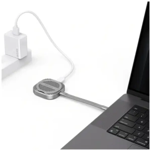 Hurtownia GSM - Magnetyczna obudowa na SSD M.2 2230 NVMe 4smarts do 4TB z podpórką 3xUSB-C MagSafe szary - 4SMR65 - {ean13} - Hurt