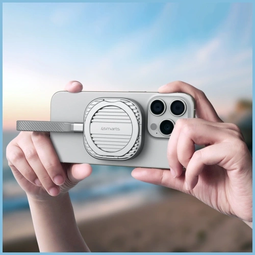 Magnetyczna obudowa na SSD M.2 2230 NVMe 4smarts do 4TB z podpórką 3xUSB-C MagSafe szary