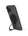 Magnetický úchyt na prst s funkcí stojánku UNIQ Gripfit 360 Magnetic Mount&Kickstand černý/midnight black