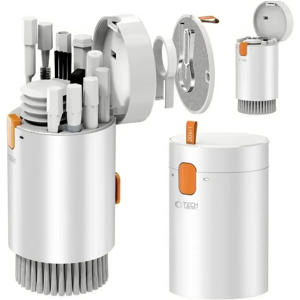 Hurtownia GSM - Tech-Protect CS01 Reinigungsset 20in1 für Telefon, Kopfhörer, Tablet und Laptop Weiß - THP3806 - {ean13} - Hurt