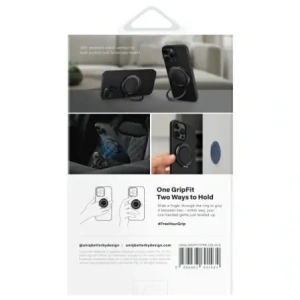 Hurtownia GSM - Magnetický úchyt na prst s funkcí stojánku UNIQ Gripfit Premium 360 Magnetic Mount&Kickstand Uchytník Magnetický černý/carbon black - UNIQ1435 - {ean13} - Hurt