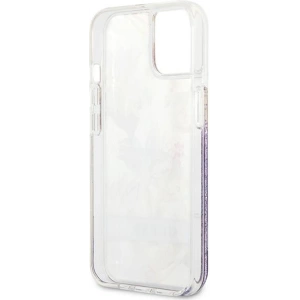 Hurtownia GSM - [OUTLET] Tok Guess GUHCP13SLFLSU Apple iPhone 13 mini lila/purple keménytok Flower Liquid Glitter - OT-841 - {ean13} - Hurt