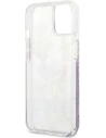 Wholesale [OUTLET] Case Guess GUHCP13SLFLSU Apple iPhone 13 mini purple hardcase Flower Liquid Glitter - OT-841 - {ean13} - Hurt