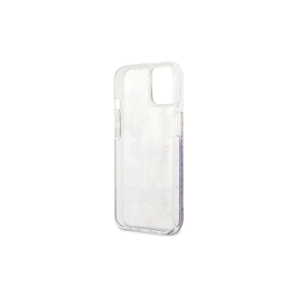 Hurtownia GSM - [OUTLET] Etui Guess GUHCP13SLFLSU Apple iPhone 13 mini fialové/purple hardcase Flower Liquid Glitter - OT-841 - {ean13} - Hurt