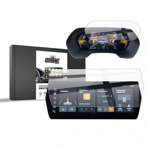Folia ceramiczna GrizzGlass CarDisplay Protection do MG ZS 12,3" (2024-2025) [2w1]