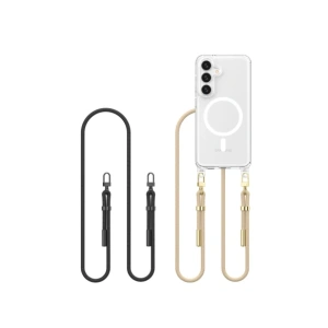 Wholesale Tech-Protect Flexair Chain MagSafe Samsung Galaxy S25 Black & Taupe - THP3814 - {ean13} - Hurt